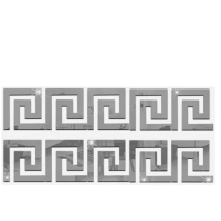 Наклейки интерьерные "Лабиринт", зеркальные, декор настенный, набор 10 шт, 10 х 10 см