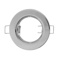 Светильник встраиваемый под лампу MR16, круг, металл, хром