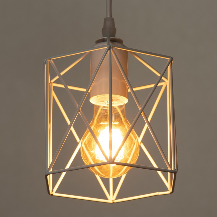 Светильник BayerLux Светильник BayerLux "Прямоугольник" 1х40Вт E27 белый 16х16х100 см.