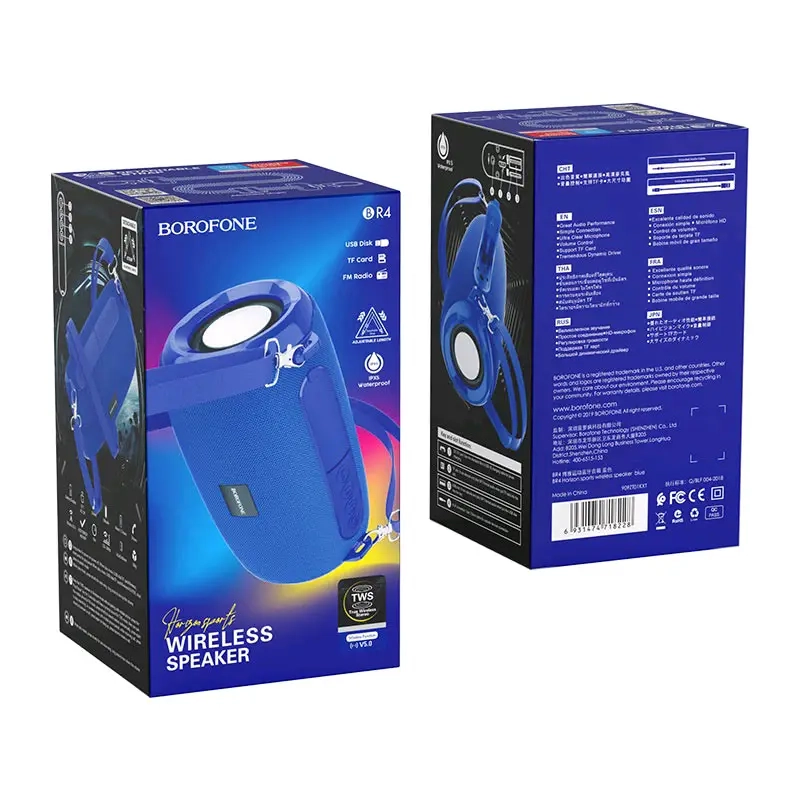 Портативная акустика BR4 Bluetooth Borofone синяя
