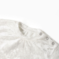 Костюм (шорты и футболка) Крошка Я "Бархат", р. 92-98 см, белый Костюм (шорты и футболка) Крошка Я "Бархат", р. 92-98 см, белый