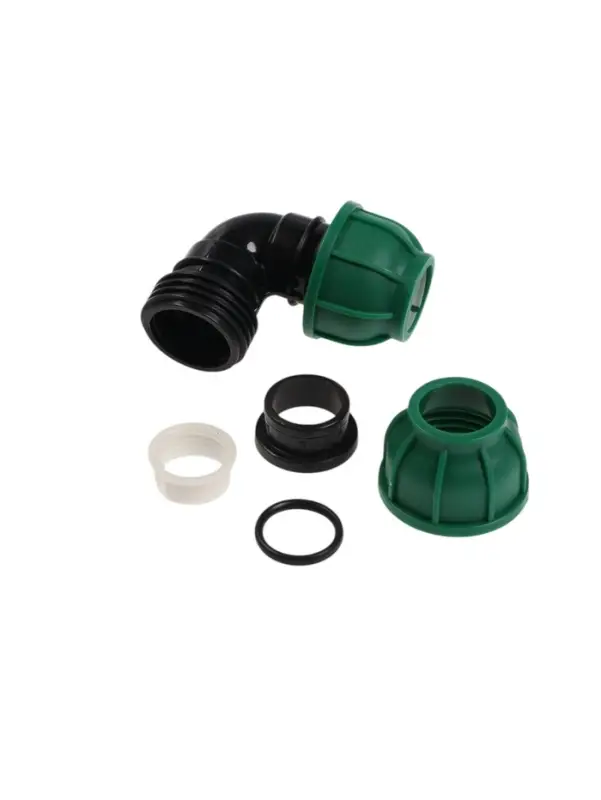 Отвод ПНД ZEIN, 20 мм, цанга