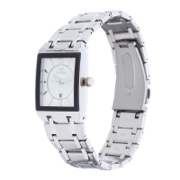 Часы наручные кварцевые женские, с календарем, циферблат 4.2 х 2.9 см, ремешок l-26 см, 3 АТМ, сереб Часы наручные кварцевые женские, с календарем, циферблат 4.2 х 2.9 см, ремешок l-26 см, 3 АТМ, сереб