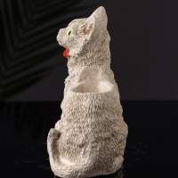 Подставка для мелочей "Кот с бантом" 14х9х7 см, бежевый