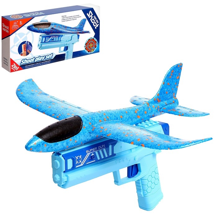 Пистолет &laquo;Аэродром&raquo;, стреляет самолетом, цвета МИКС