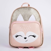 Рюкзак детский для девочки с карманом «Лисичка», искусственная кожа, 27х23 х 10 см Рюкзак детский для девочки с карманом «Лисичка», искусственная кожа, 27х23 х 10 см