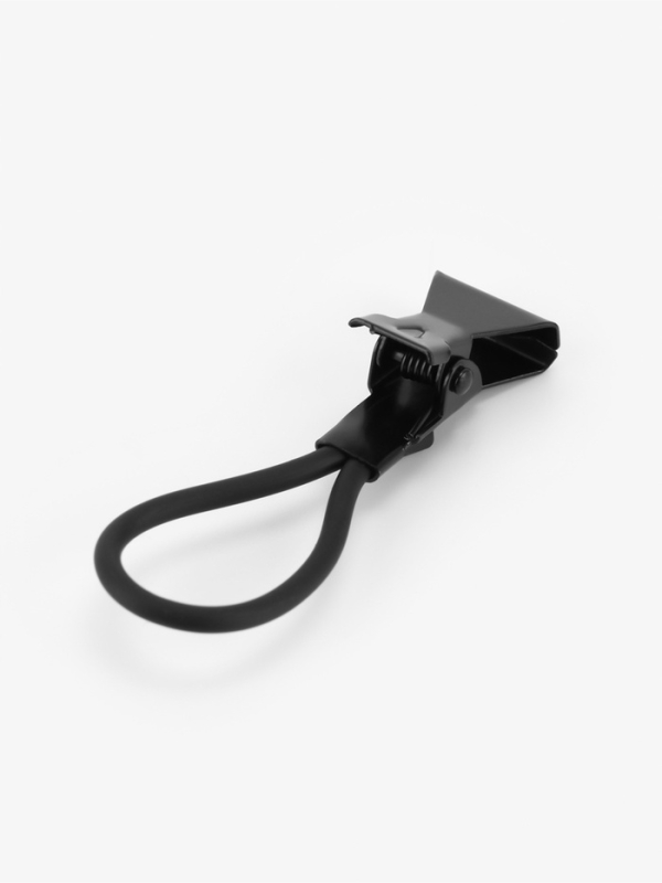 Зажим для штор на петле, металлический, 5.5×1.5 см, 5 шт., чёрный Зажим для штор на петле, металлический, 5.5×1.5 см, 5 шт., чёрный