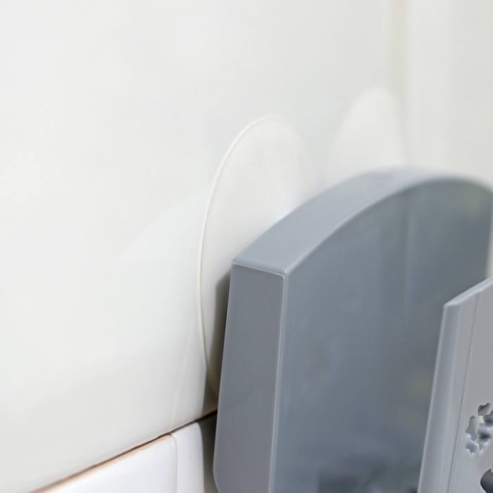 Подставка под губку на присосках, пластик, МИКС