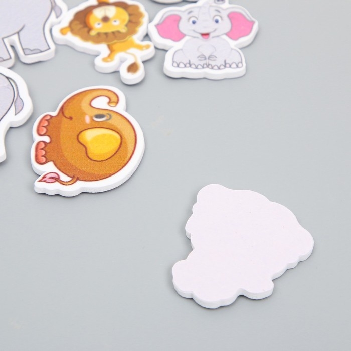 Декор для творчества EVA "Зверята" набор 14 шт 10х13 см