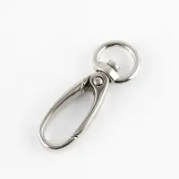 Карабины металл 7,9гр 4,5*1,5см/12*2мм (наб 2 шт цена за наб) серебряный TR