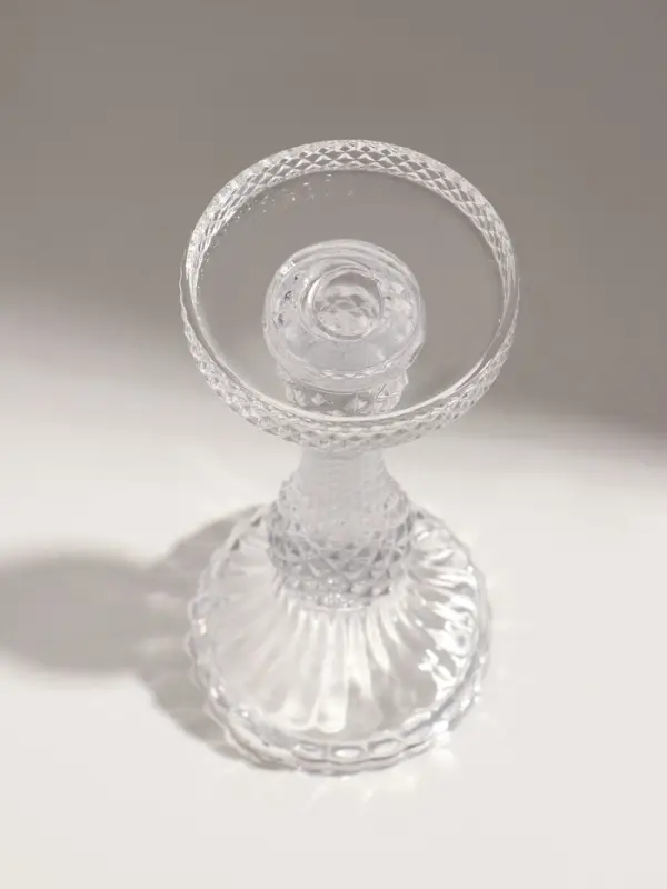 Подсвечник стекло "Монпелье" прозрачный d=8 см 8,8х8,8х22 см