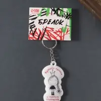 Брелок для ключей на кольце &laquo;Красота пришла и немного стесняется&raquo;, мягкий ПВХ, 3.4&times;6.5 см