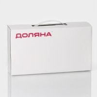 Контейнеры стеклянные с крышкой Доляна &laquo;Коралл&raquo;, 390/530 мл