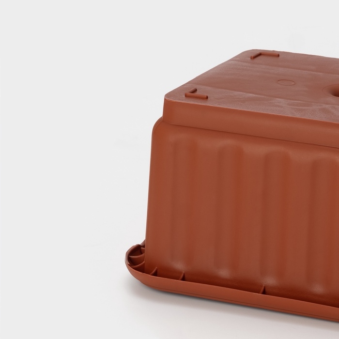 Ящик для цветов без дренажной решеткой, 12 л, МИКС