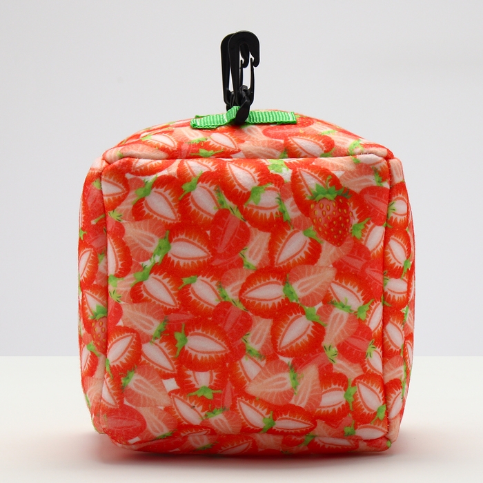 Подвесной домик-кубик Подвесной домик-кубик "Клубничка", 17 х 17 х17 см