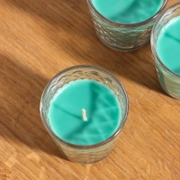 Свеча ароматическая в стакане (набор 3 шт) по 50 мл, 10 ч, 32 гр, ХВОЙНАЯ ИГОЛКА