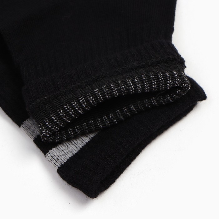 Носки женские, цвет белый/серый полоска, размер 36-39