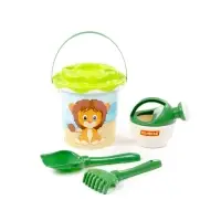 Набор игрушек для песочницы &laquo;Сафари&raquo;, 5 предметов: ведро, ситечко, лопатка, грабельки, лейка малая, МИКС