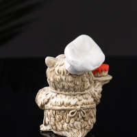 Набор фигур "4 совы на подносе" размер 20х10х10 см, бежевый