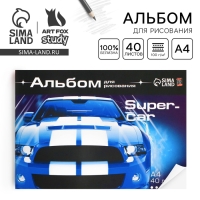 Альбом для рисования 40 листов А4 на скрепке &laquo;1 сентября: Авторалли&raquo; обложка 160 г/м2, бумага 100 г/м2.