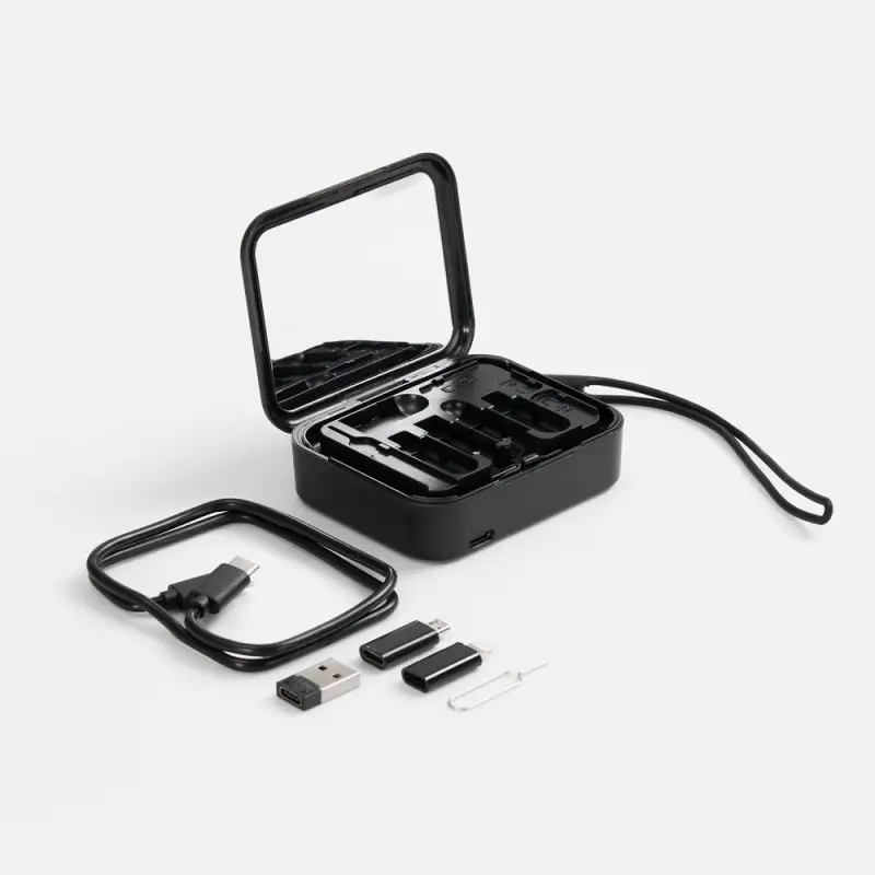 Набор для ухода за гаджетами с беспроводной зарядкой Rules, черный