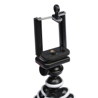 Штатив-тренога LuazON настольный, для телефона, гибкие ножки, высота 12 см, чёрно-белый Штатив-тренога LuazON настольный, для телефона, гибкие ножки, высота 12 см, чёрно-белый