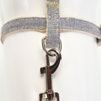 Комплект амуниции "Жаккард", поводок 120 х 1 см, серый