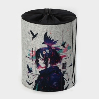 Органайзер для хранения &laquo;Аниме&raquo;, на завязках, 40&times;32&times;48 см, 42 л, серый