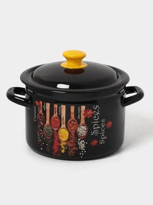 Кастр.цил.борт. 4л (корич.)Карри