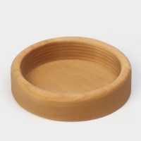 Подарочный набор деревянной посуды Adelica «Фортуна», менажница на ножках с соусницей, d=30 см, 70 мл, берёза Подарочный набор деревянной посуды Adelica «Фортуна», менажница на ножках с соусницей, d=30 см, 70 мл, берёза