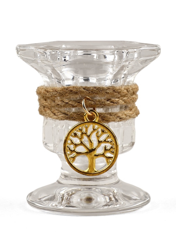 Подсвечник, дерево, 5 х 5,5 см