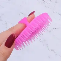 Щётка - массажёр для мытья головы, 7.5&times;7.5&times;3.5 см, фасовка 12 шт., МИКС