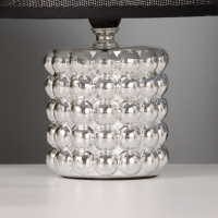 Лампа настольная "Бабл" 40Вт Е14 серебро 17х17х23см