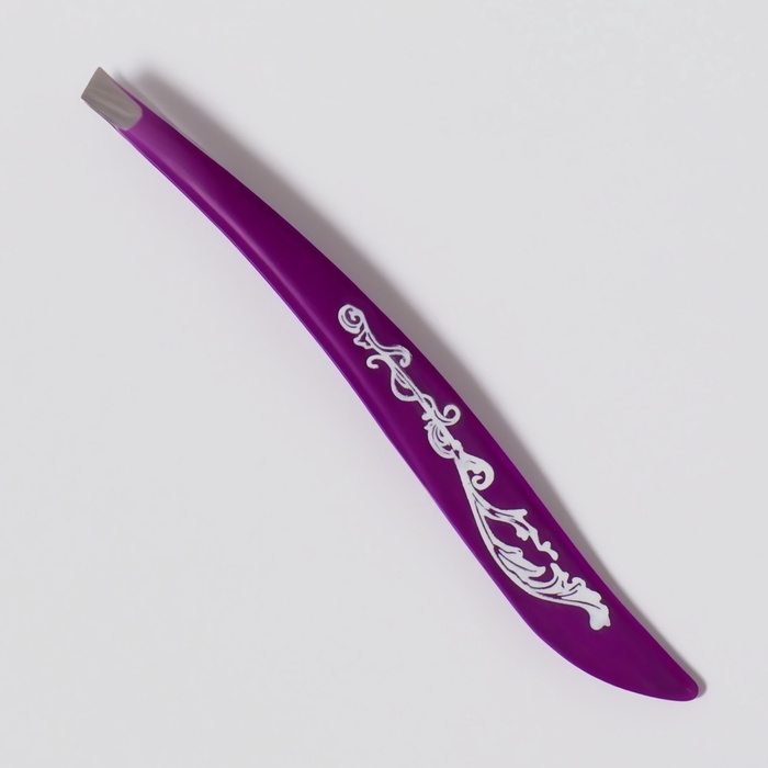 Пинцет скошенный, узкий, 9 см, цвет МИКС Пинцет скошенный, узкий, 9 см, цвет МИКС