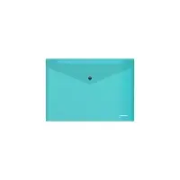 Папка-конверт на кнопке А5+ (239x189x9 мм), 180 мкм, ErichKrause Vivid, глянцевая, полупрозрачная, микс