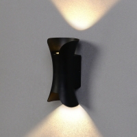 Светильник фасадный &laquo;Элегант&raquo;, FSD-051, 10 Вт, 3000К, 1 луч, IP65, 220 В, пластик, черный