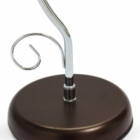 Подставка для бокалов, серебристая с коричневым основанием, на 6 бокалов Подставка для бокалов, серебристая с коричневым основанием, на 6 бокалов