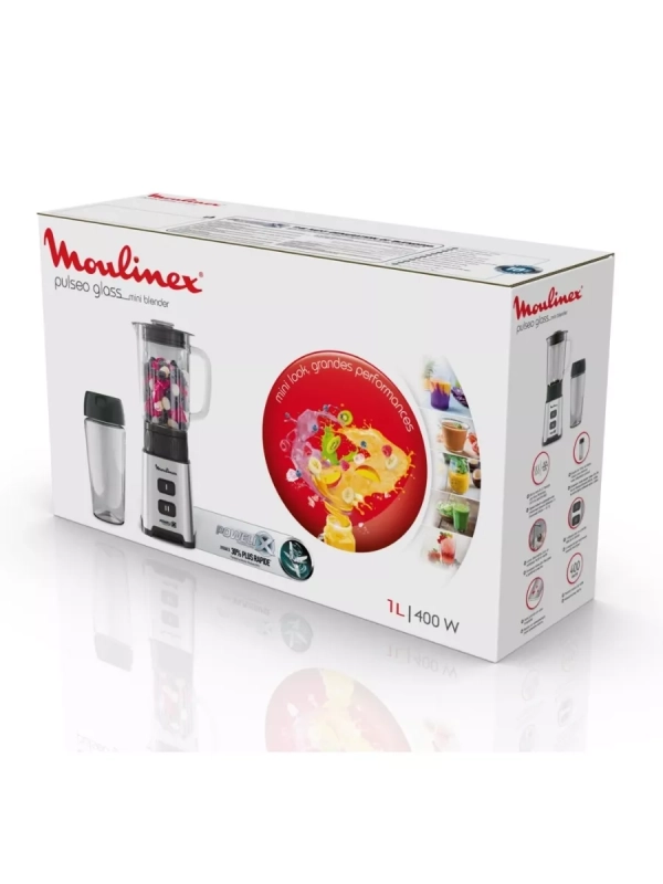 Мини-блендер Pulseo LM17GD10 с бутылкой, 400 Вт, стальной