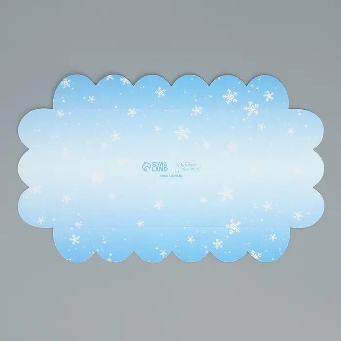 Коробка для кондитерских изделий с пластиковой крышкой &laquo;Зайка и белочка&raquo;, 10.5 х 21 х 3 см