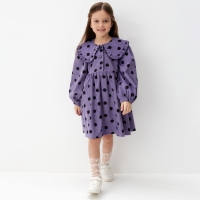 Платье детское вельветовое KAFTAN "Горошек" р.32 (110-116 см) Платье детское вельветовое KAFTAN "Горошек" р.32 (110-116 см)