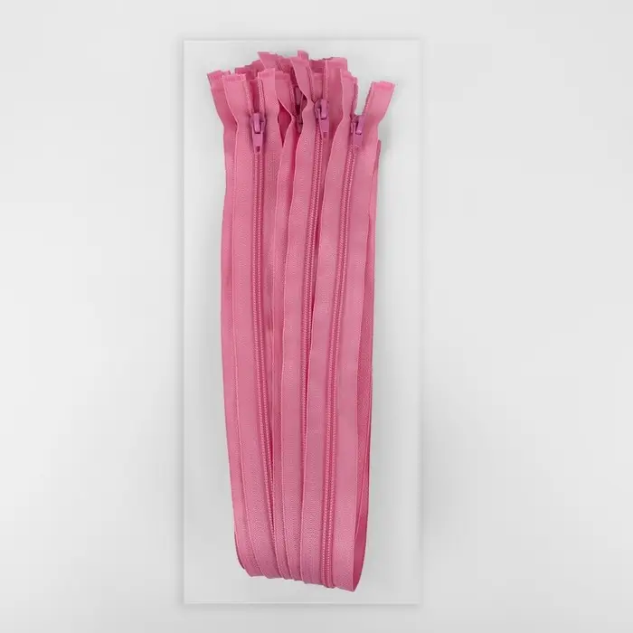 Молния &laquo;Спираль&raquo;, №5, разъёмная, замок автомат, 60 см, розовая