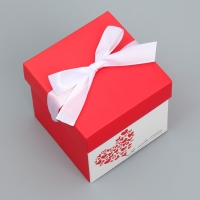 Коробка подарочная складная, упаковка, &laquo;Люблю тебя&raquo;, 10 х 10 х 10 см