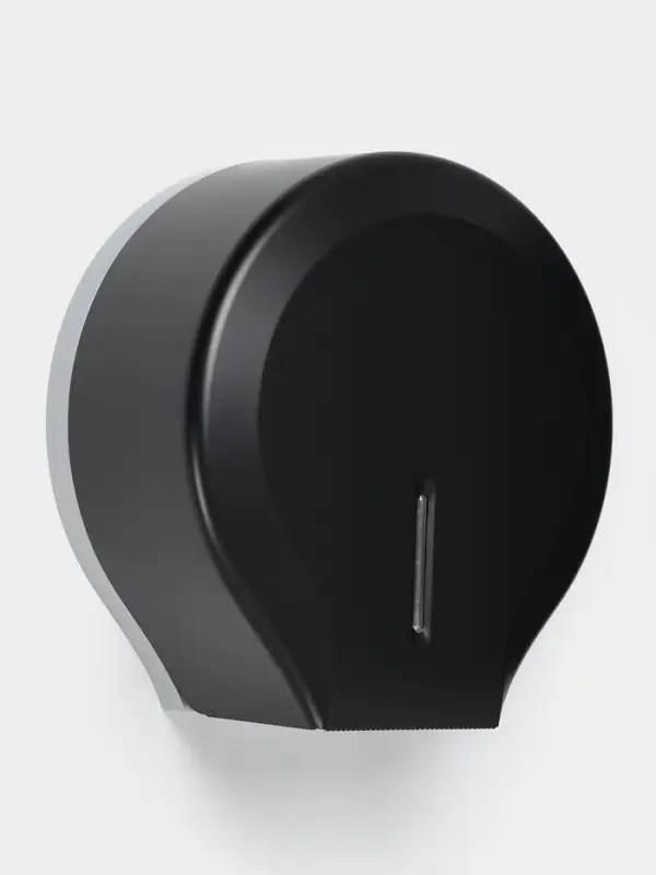 Диспенсер туалетной бумаги, пластик черный, втулка 4 см