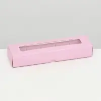 Коробка для 5 конфет, розовый, 22&times;5.5&times;3.5 см