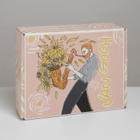 Коробка подарочная складная, упаковка, &laquo;Ван Гог&raquo;, 27 х 21 х 9 см