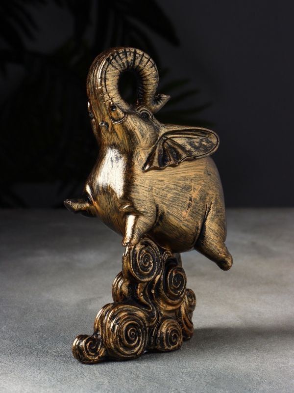 Фигура "Слон на волне" 19х13х6 см