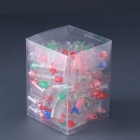 Декор для творчества стекло "Баночка с пробкой с петелькой"  набор 100  шт 1,1х1,1х2,2 см