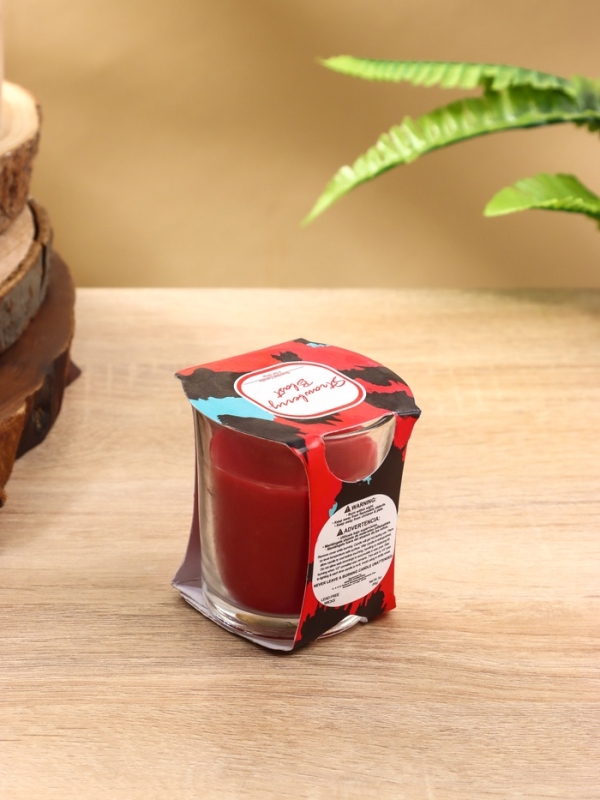 Свеча ароматическая "Candle" 85 гр, клубничный взрыв