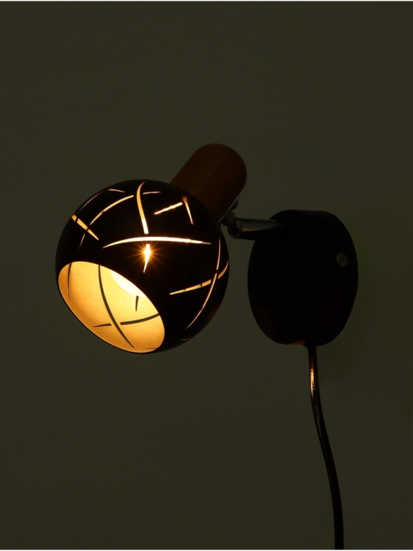 Спот "Алейда" 1хЕ14 40Вт черный 13х13х10 см