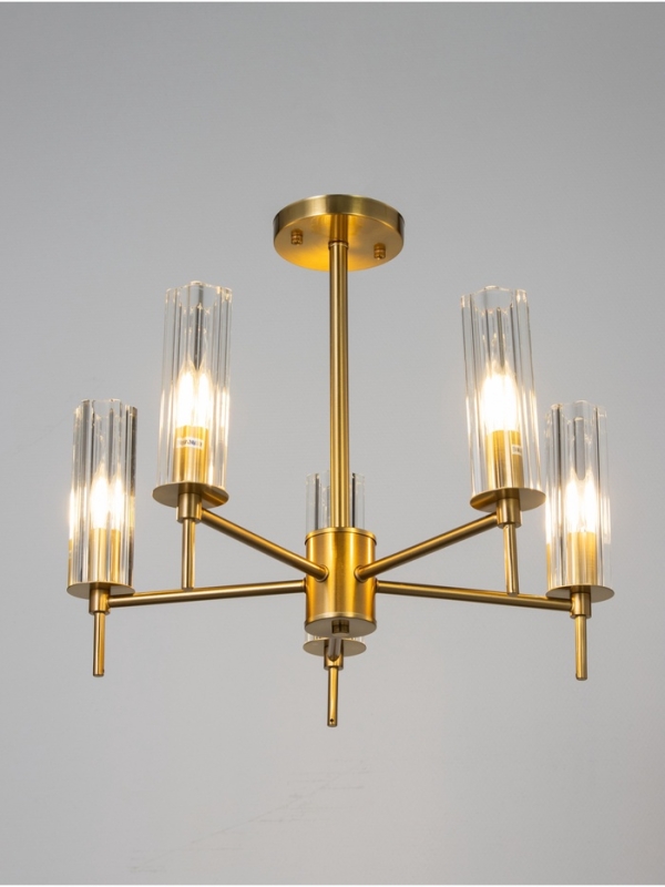 Люстра "Лондон" 5х40Вт Е27 бронза 51х51х41см